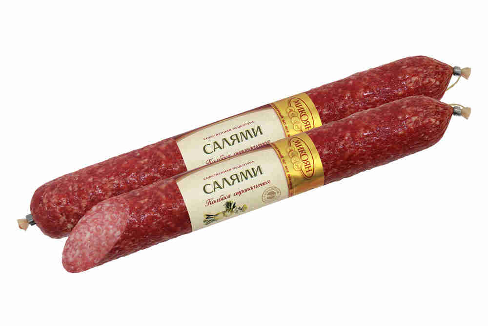 

Колбаса Микоян Салями сырокопченая