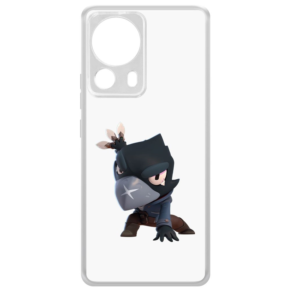 

Чехол-накладка Brawl Stars-Ворон для Xiaomi 13 Lite, Прозрачный