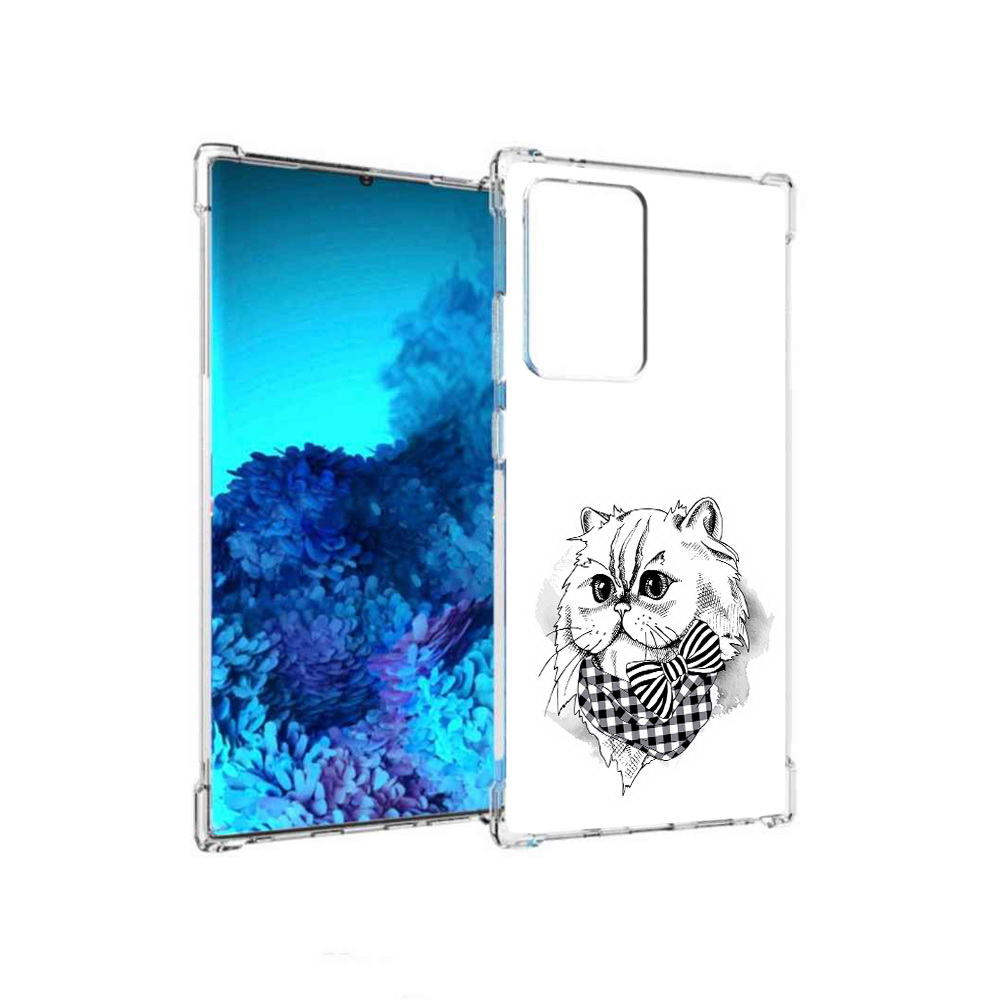 

Чехол MyPads Tocco для Samsung Galaxy Note 20 Ultra нарисованная красивая кошечка, Прозрачный, Tocco