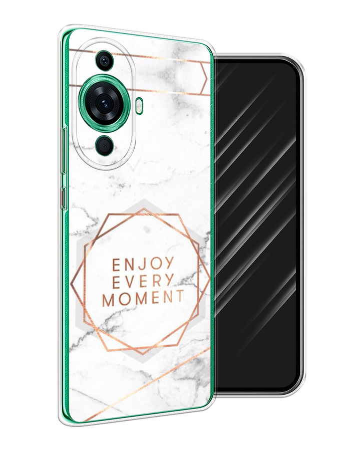 

Чехол Awog на Huawei Nova 11 Pro "Enjoy every moment мрамор", Белый;розовый;серый, 6121350-7