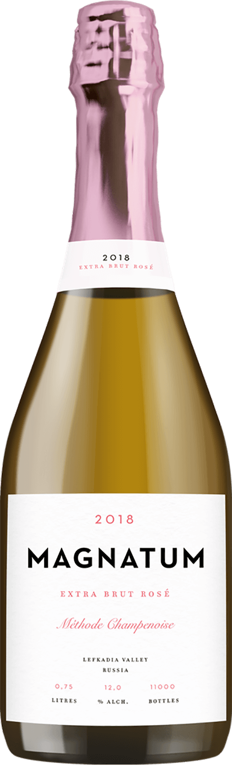 

Игристое вино Magnatum Extra Brut Rose Kuban'. Krymsk Lefkadia Valley