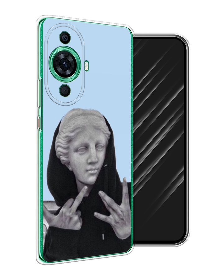

Чехол Awog на Huawei Nova 11 Pro "SWAG статуя", Голубой, 6121350-9