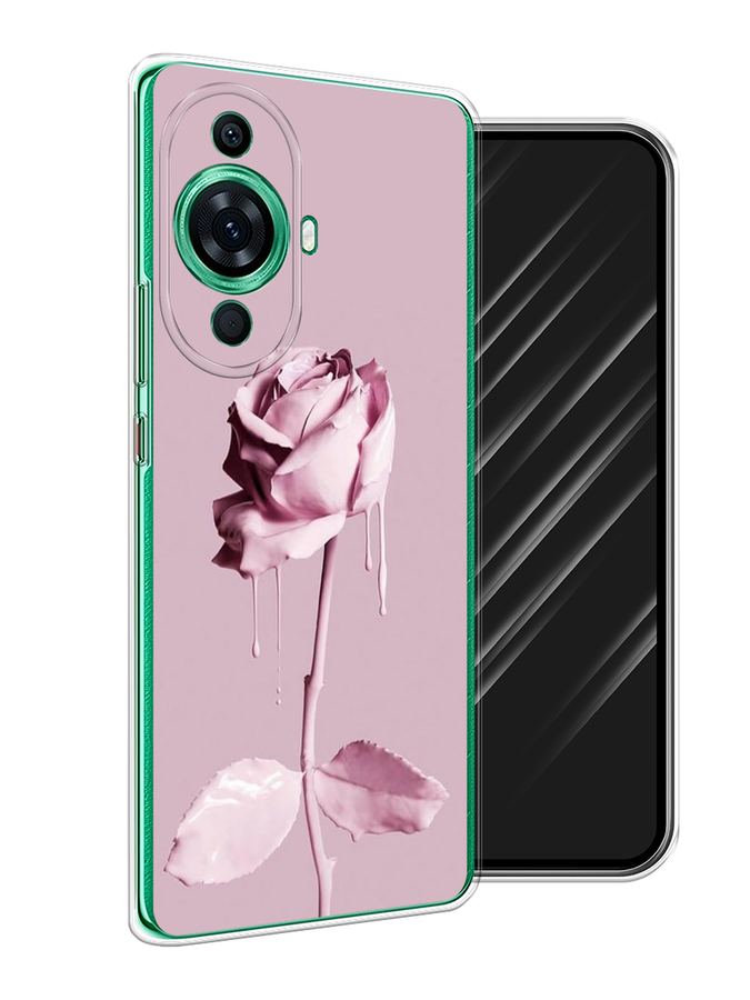 

Чехол Awog на Huawei Nova 11 Pro "Роза в краске", Белый;розовый, 6121350-8