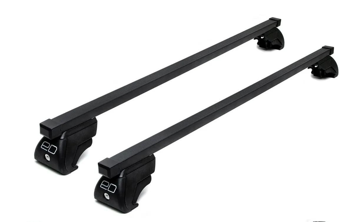 

Багажник на крышу ЕвроДеталь с замком прям дуги 1,25 Volkswagen Teramont 2017-2020, Черный