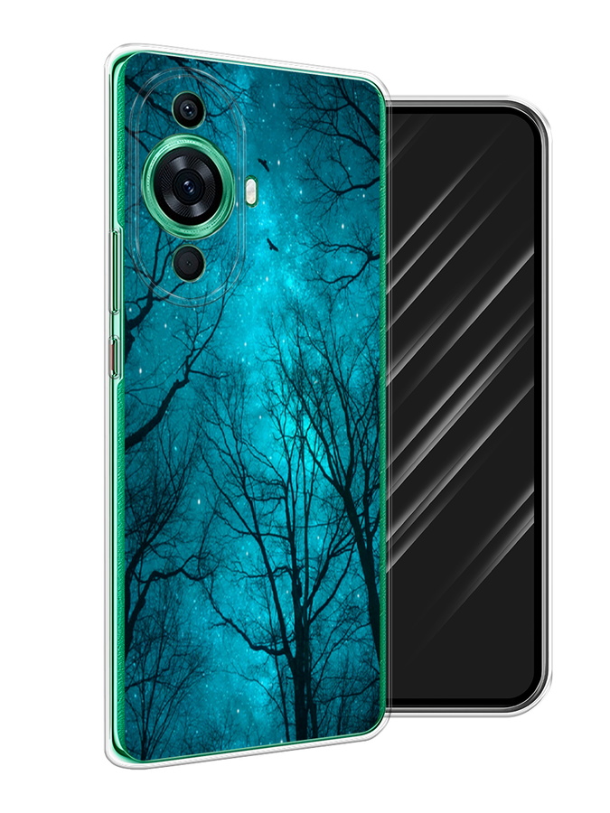 

Чехол Awog на Huawei Nova 11 Pro "Сказочный лес", Черный;бирюзовый, 6121350-4