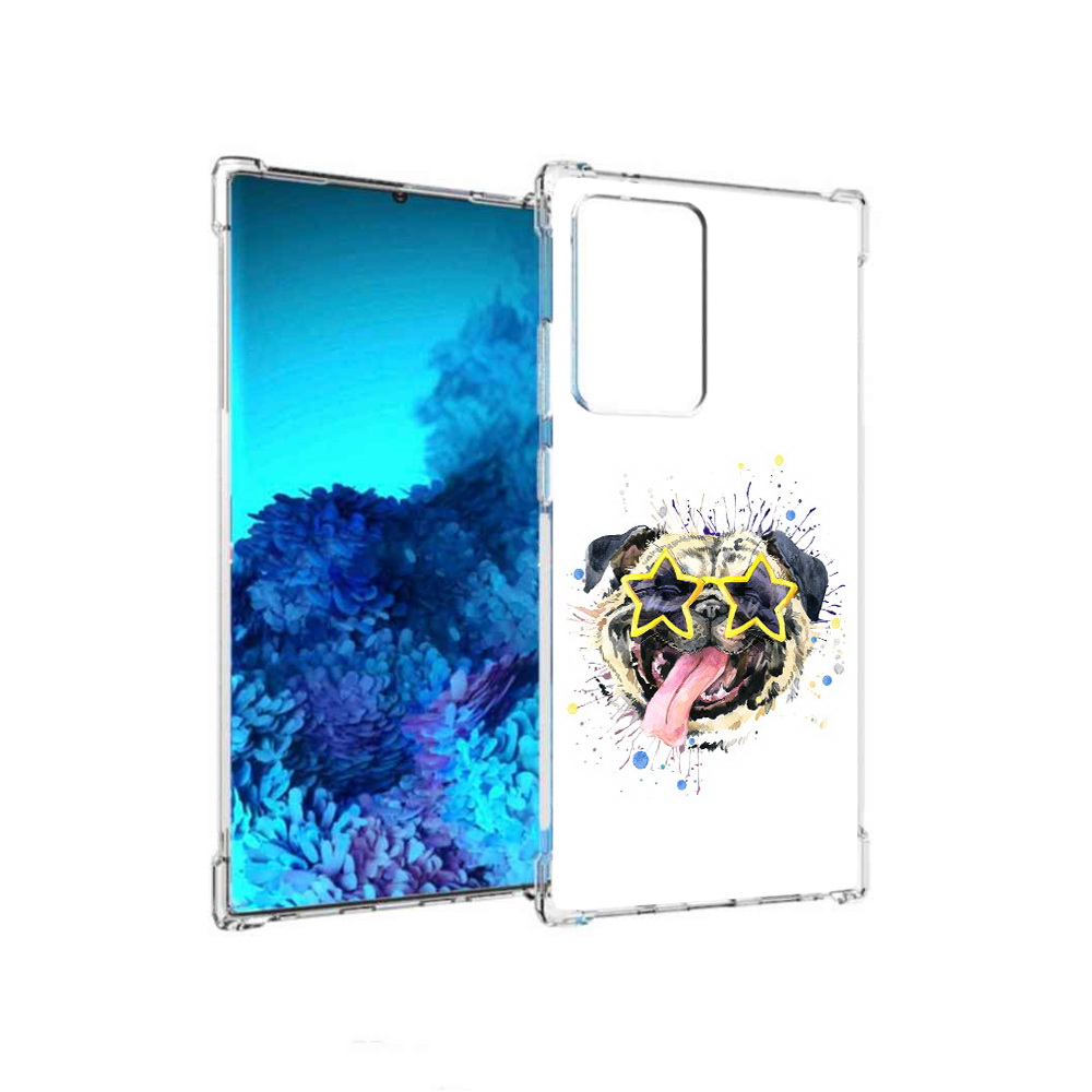 

Чехол MyPads Tocco для Samsung Galaxy Note 20 Ultra мопс боксер (PT151896.552.482), Прозрачный, Tocco
