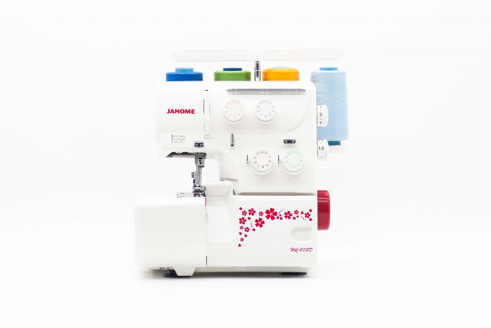 

Оверлок Janome HQ-075D белый; красный, HQ-075D