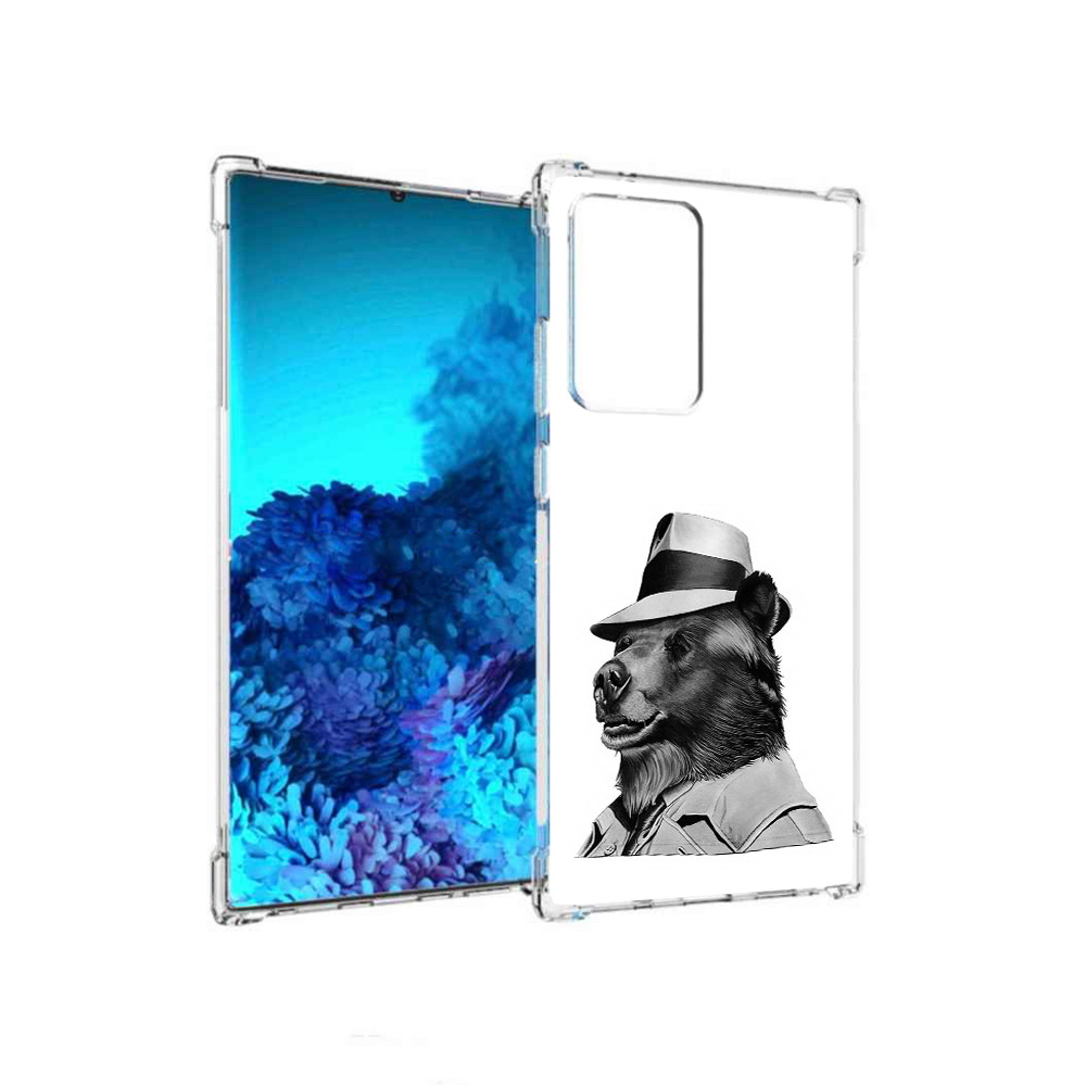Чехол MyPads Tocco для Samsung Galaxy Note 20 Ultra медведь в шляпе (PT151896.552.465)