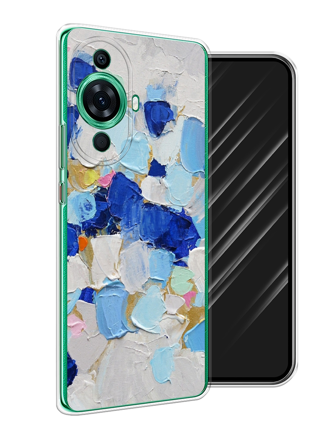 

Чехол Awog на Huawei Nova 11 Pro "Холст сине-белый", Синий, 6121350-10