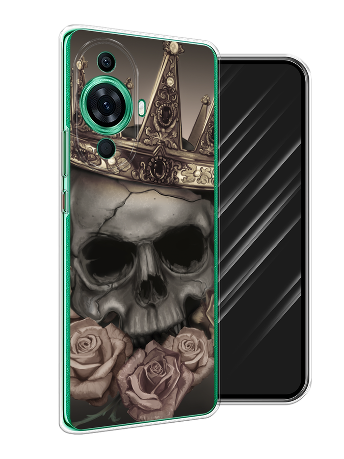 

Чехол Awog на Huawei Nova 11 Pro "Череп 22", Серый;черный;бежевый, 6121350-9