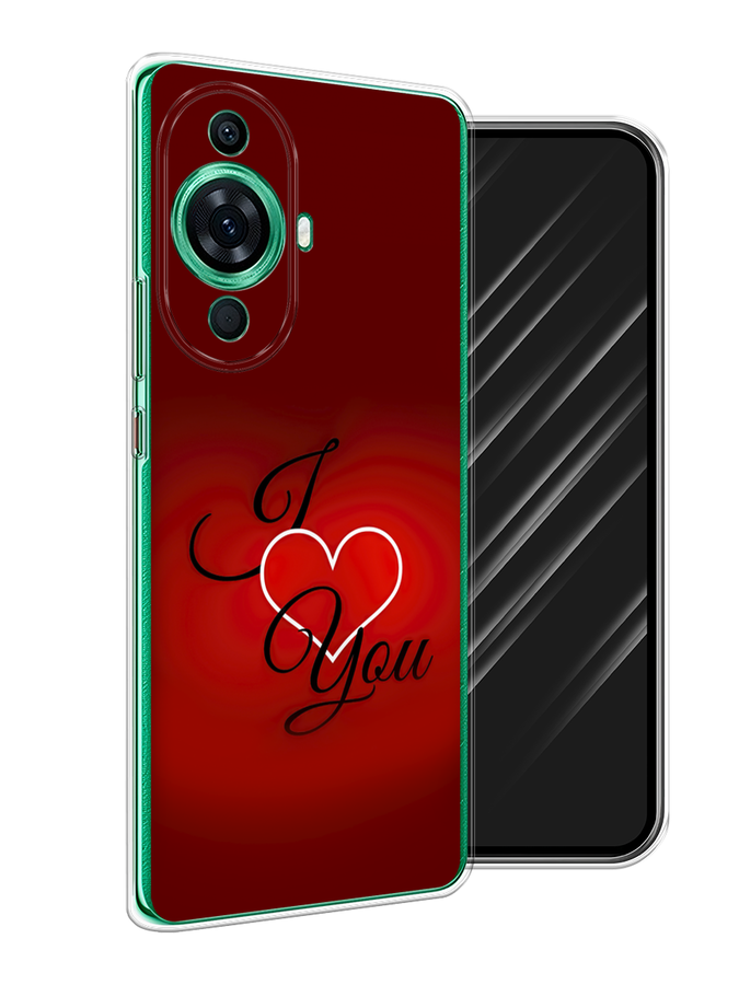

Чехол Awog на Huawei Nova 11 Pro "I love you 3", Красный;бордовый;черный, 6121350-6