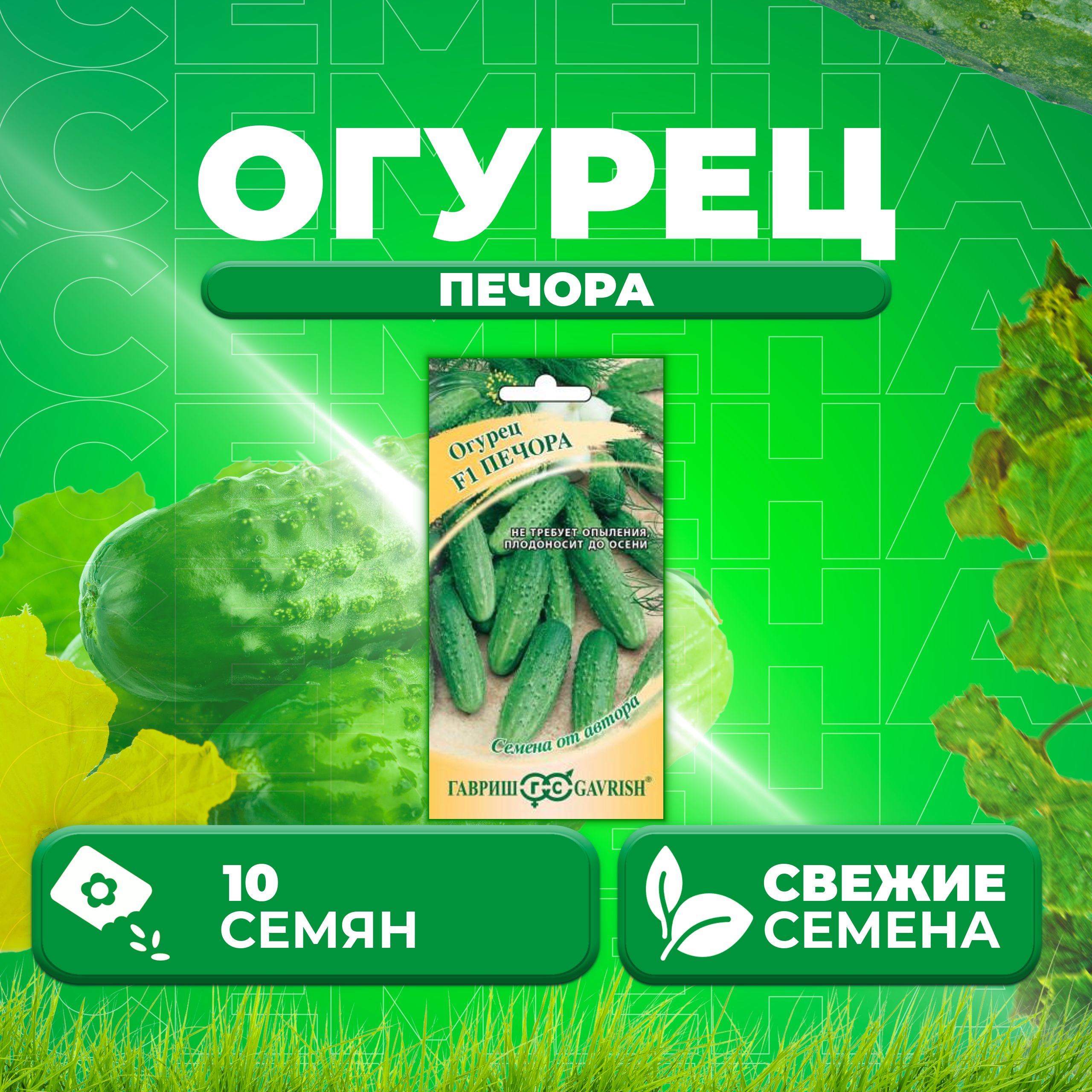 

Семена огурец Печора Гавриш 002871-1 1 уп., 002871