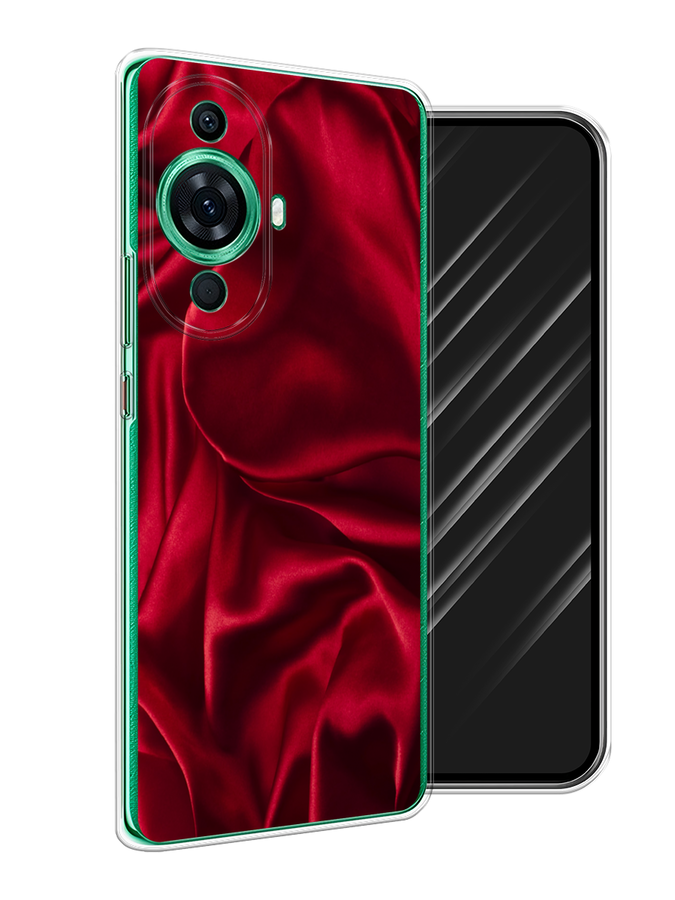 

Чехол Awog на Huawei Nova 11 Pro "Текстура красный шелк", 6121350-3