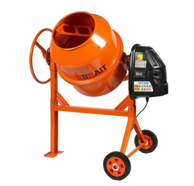 

Бетоносмеситель BRAIT BR-130 (500W, 130л) Допустимая загрузка 85л, ремень 6PJ630