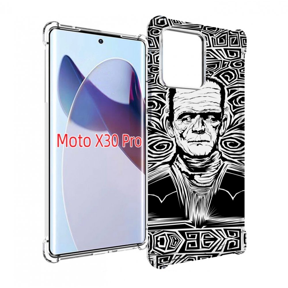 

Чехол MyPads франкенштейн черно белый для Motorola Moto X30 Pro, Прозрачный, Tocco