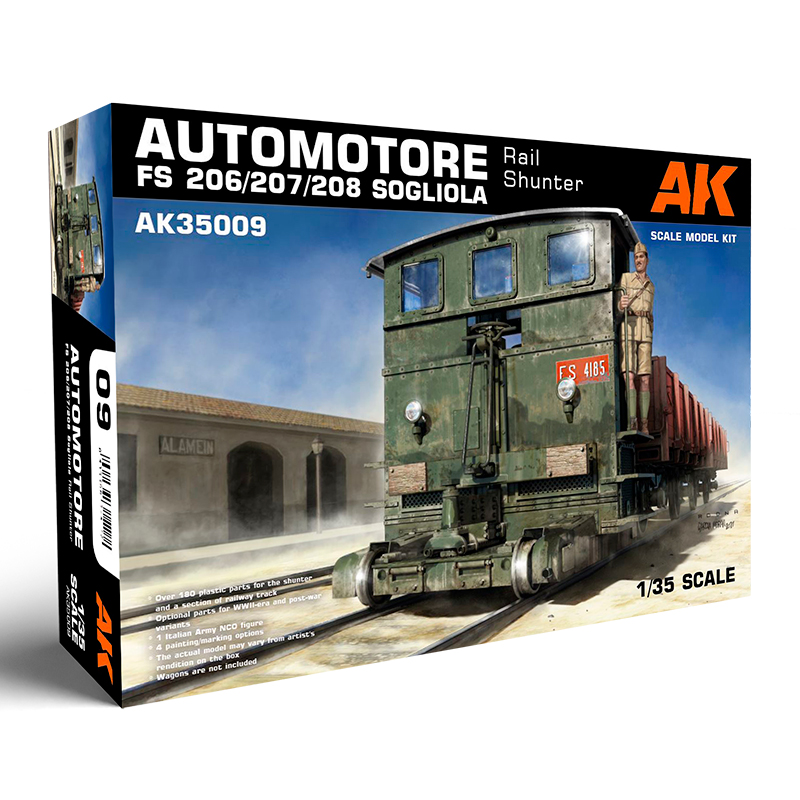 

Сборная модель AK Interactive Маневровый локомотив Automotore FS 206/207/208 AK35009