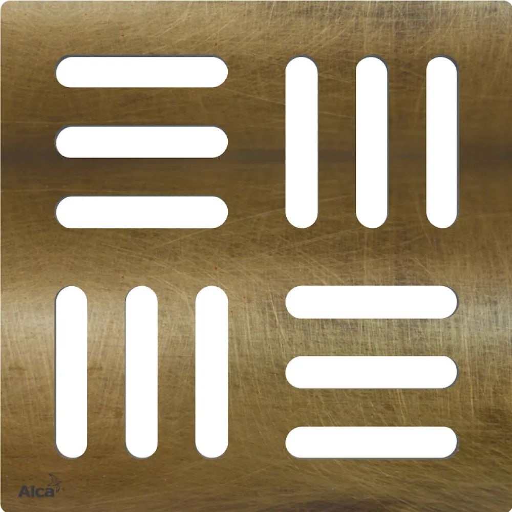 Дизайновая решетка 102x102 мм нержавеющая сталь MPV001