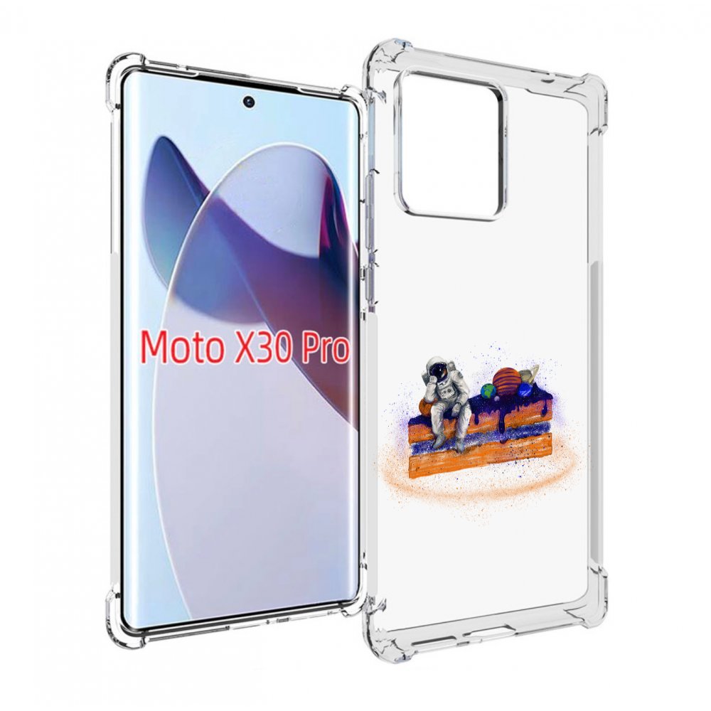 

Чехол MyPads торт с планетами для Motorola Moto X30 Pro, Прозрачный, Tocco