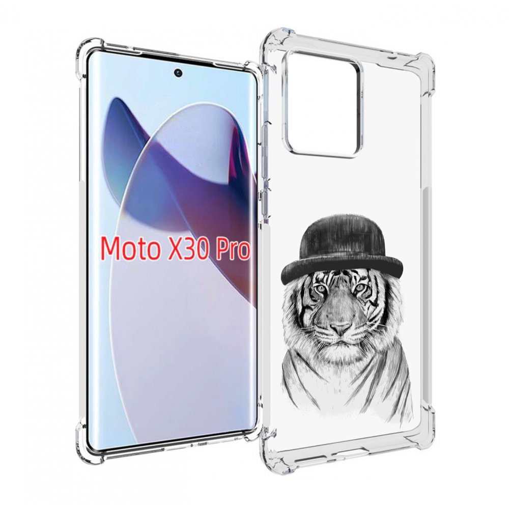 

Чехол MyPads тигр британец для Motorola Moto X30 Pro, Прозрачный, Tocco