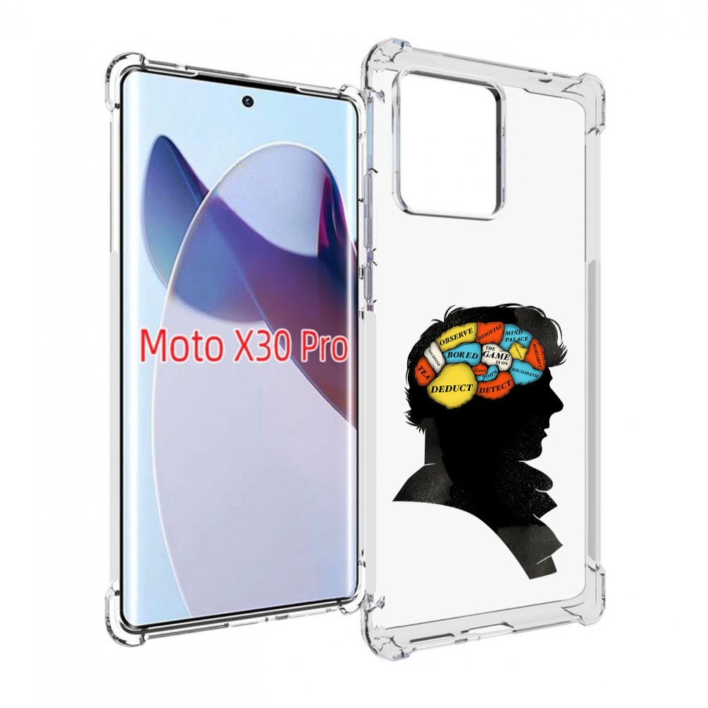 

Чехол MyPads темный рисунок для Motorola Moto X30 Pro, Прозрачный, Tocco