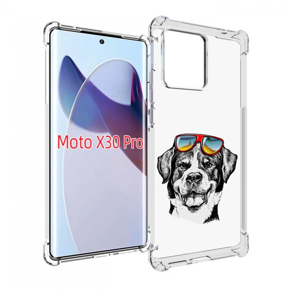 

Чехол MyPads счастливая собака для Motorola Moto X30 Pro, Прозрачный, Tocco