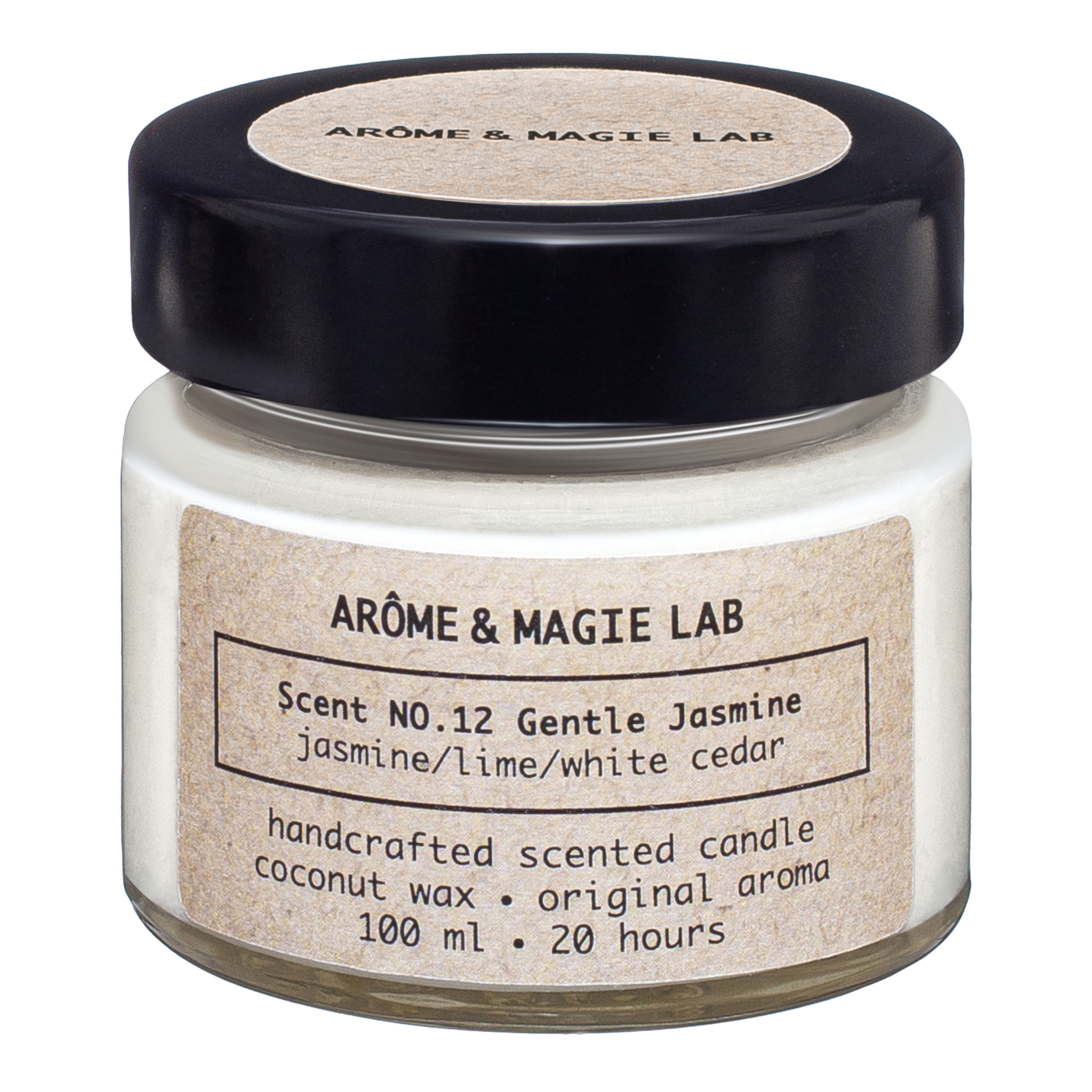 

Свеча ароматическая AROME & MAGIE LAB Scent NO.12 Gentle Jasmine, 100 мл, АМ