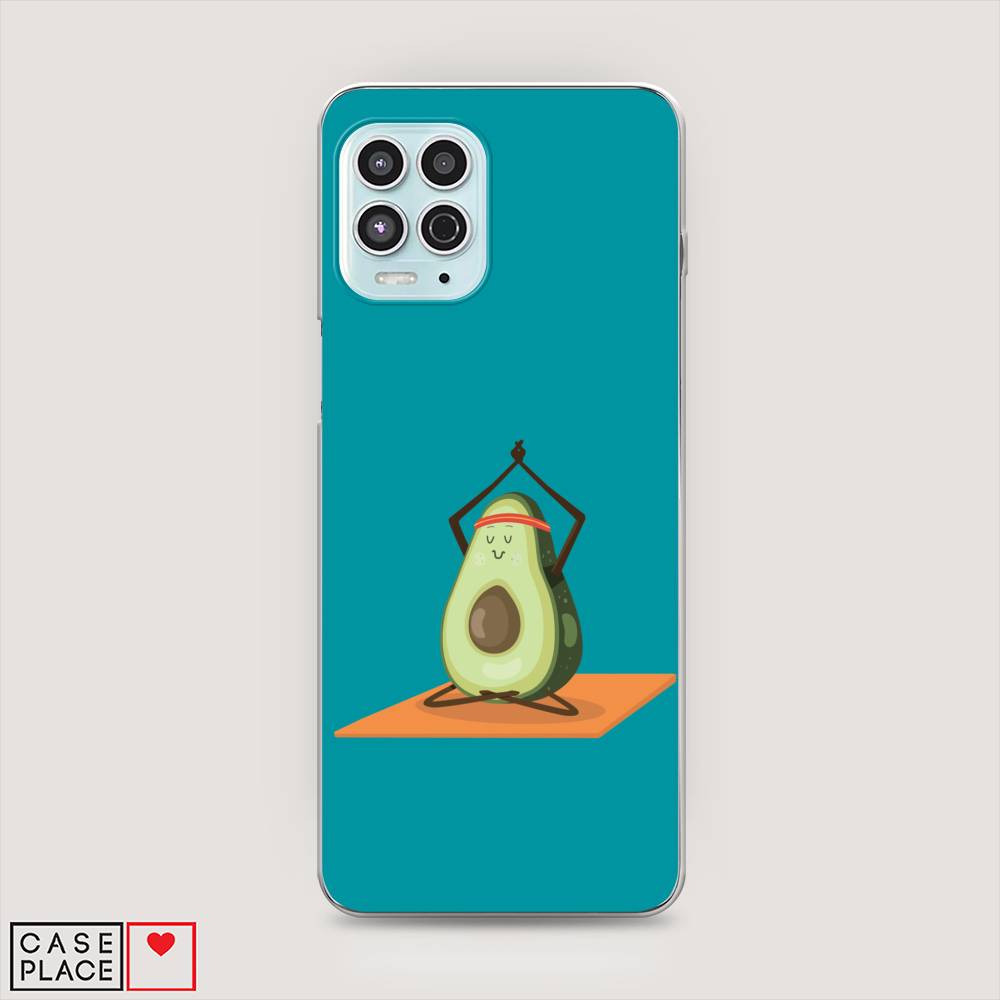 

Чехол на Motorola Moto G100 "Расслабься с авокадо", Голубой, 241650-6