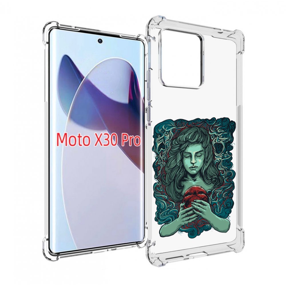 

Чехол MyPads спящая девушка для Motorola Moto X30 Pro, Прозрачный, Tocco