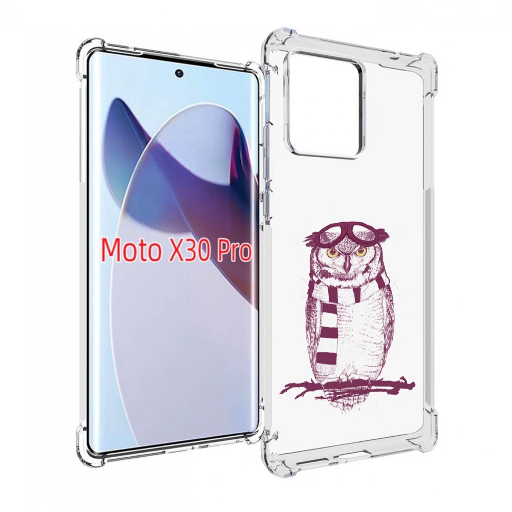 

Чехол MyPads сова-летчик для Motorola Moto X30 Pro, Прозрачный, Tocco