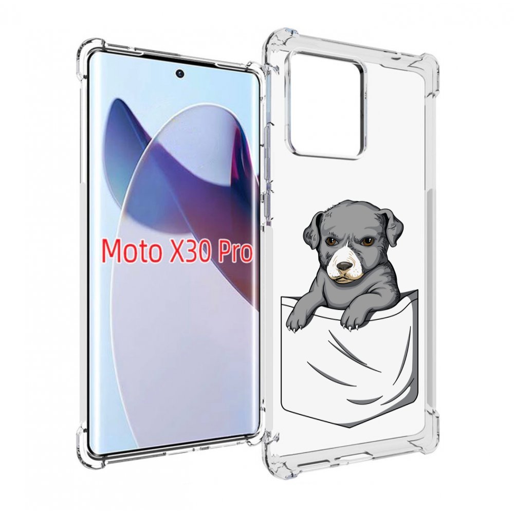 

Чехол MyPads собачка в кармане для Motorola Moto X30 Pro, Прозрачный, Tocco