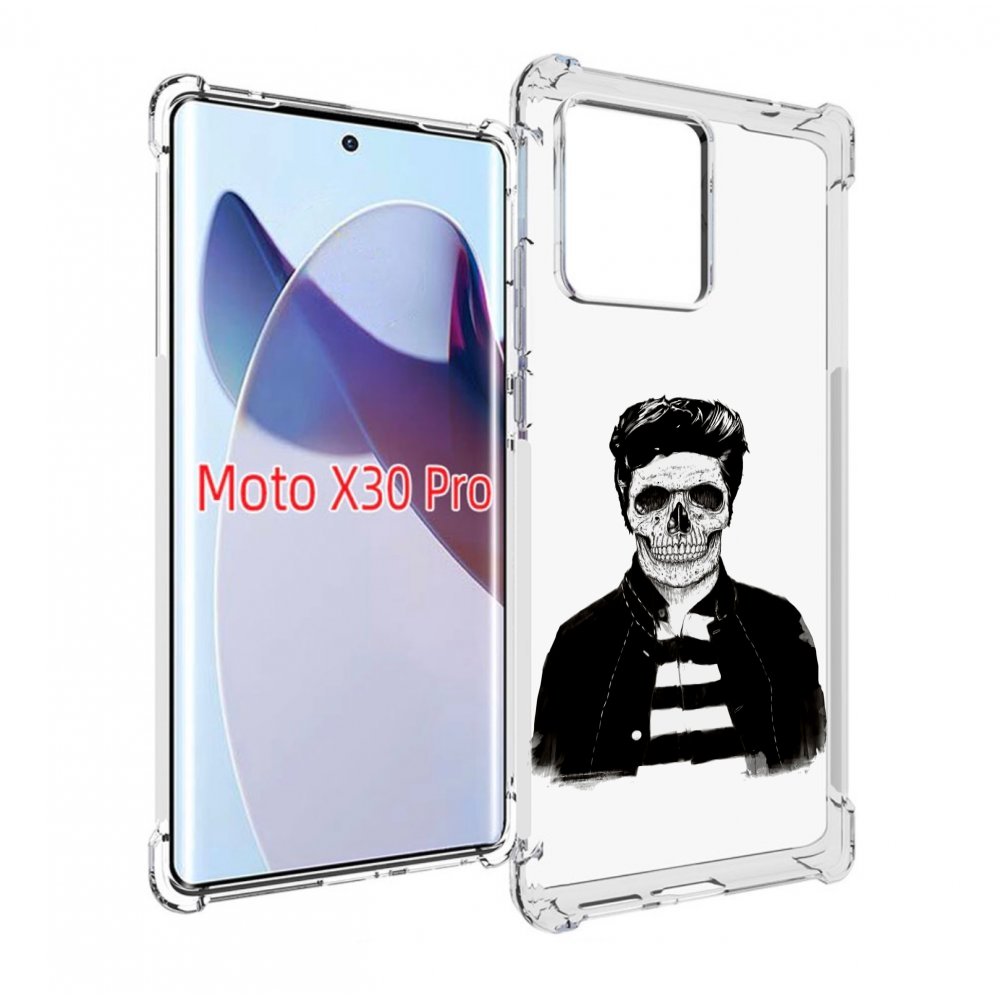 

Чехол MyPads скелет для Motorola Moto X30 Pro, Прозрачный, Tocco