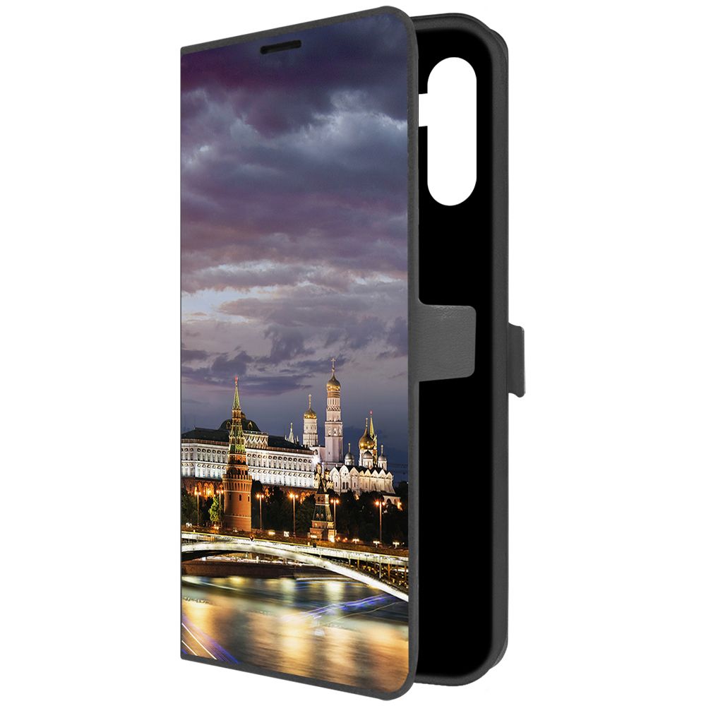 

Чехол-книжка Krutoff Eco Book для Samsung Galaxy A04s (A047) Россия, Московский Кремль, Черный