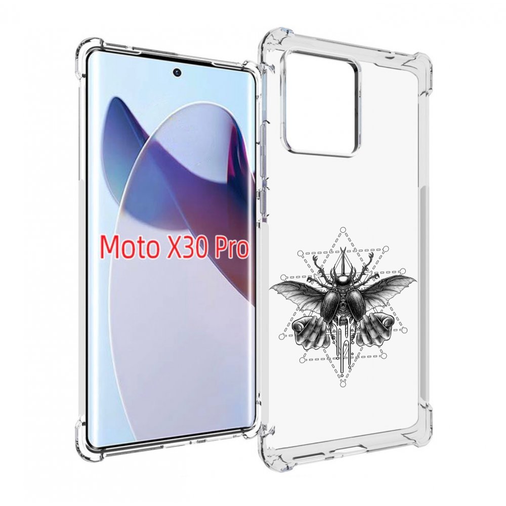 

Чехол MyPads скарабей для Motorola Moto X30 Pro, Прозрачный, Tocco