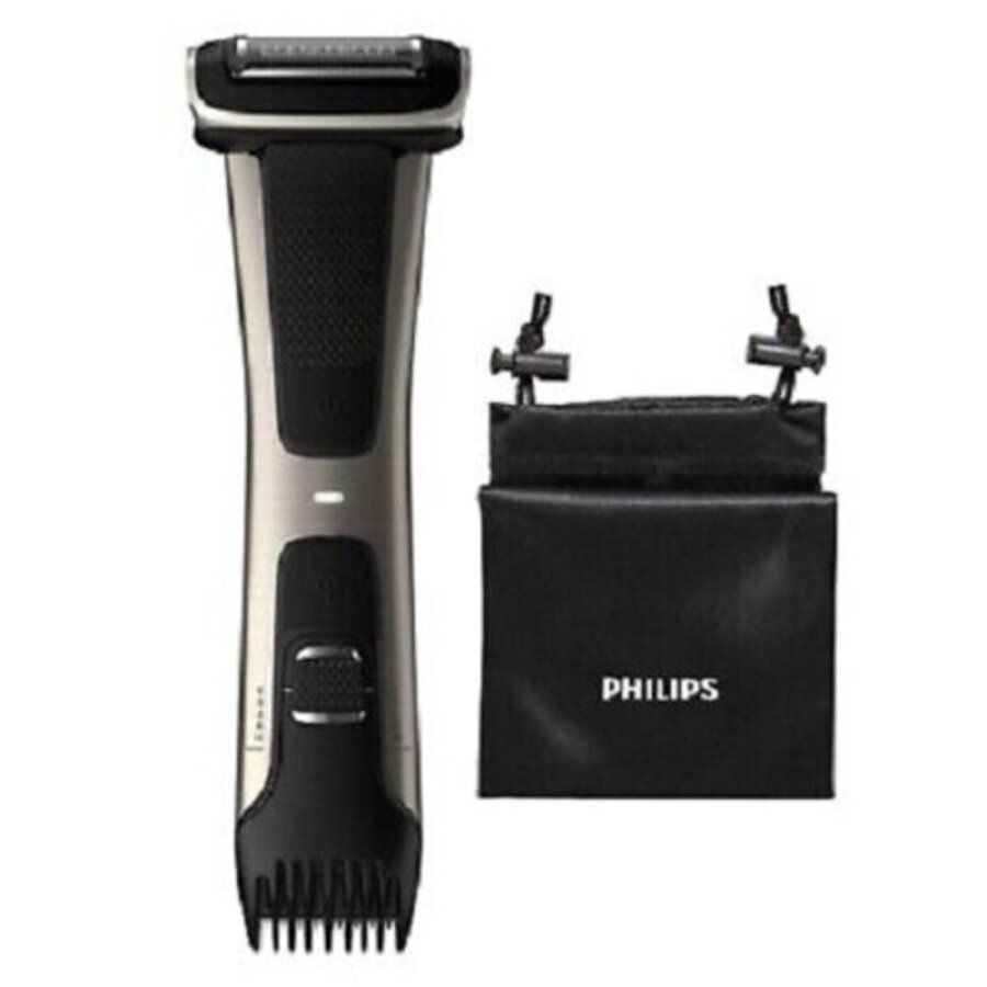 Триммер Philips BG7025 серебристый, черный мультитриммер 16 в 1 для волос на голове лице и теле philips mg7736 15 серебристый