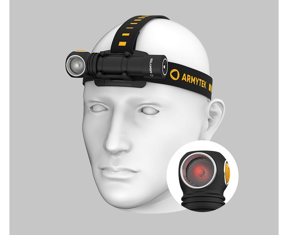 

Фонарь налобный Armytek Wizard С2 WR Magnet USB, холодный и красный свет, 1100 лм и 230 лм