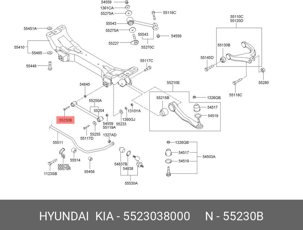 

Болт Hyundai/Kia 55230-38000 Hyundai-KIA арт. 55230-38000