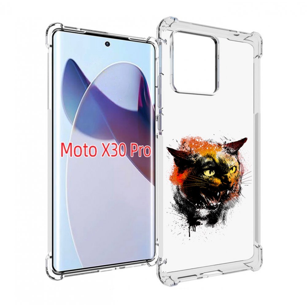 

Чехол MyPads сиамский кот для Motorola Moto X30 Pro, Прозрачный, Tocco