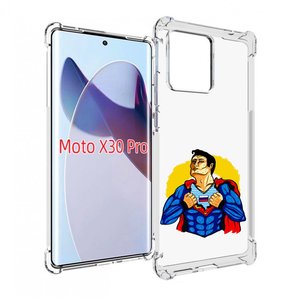 

Чехол MyPads русский супермен для Motorola Moto X30 Pro, Прозрачный, Tocco