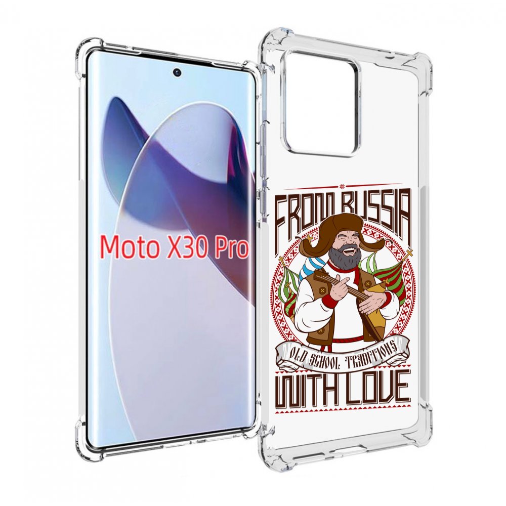 

Чехол MyPads русский мужчина для Motorola Moto X30 Pro, Прозрачный, Tocco