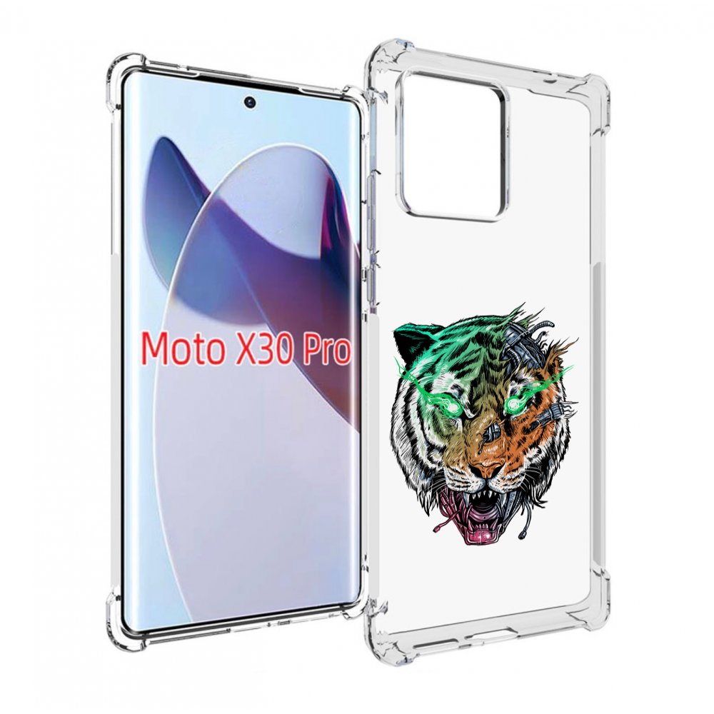 

Чехол MyPads робо-тигр для Motorola Moto X30 Pro, Прозрачный, Tocco