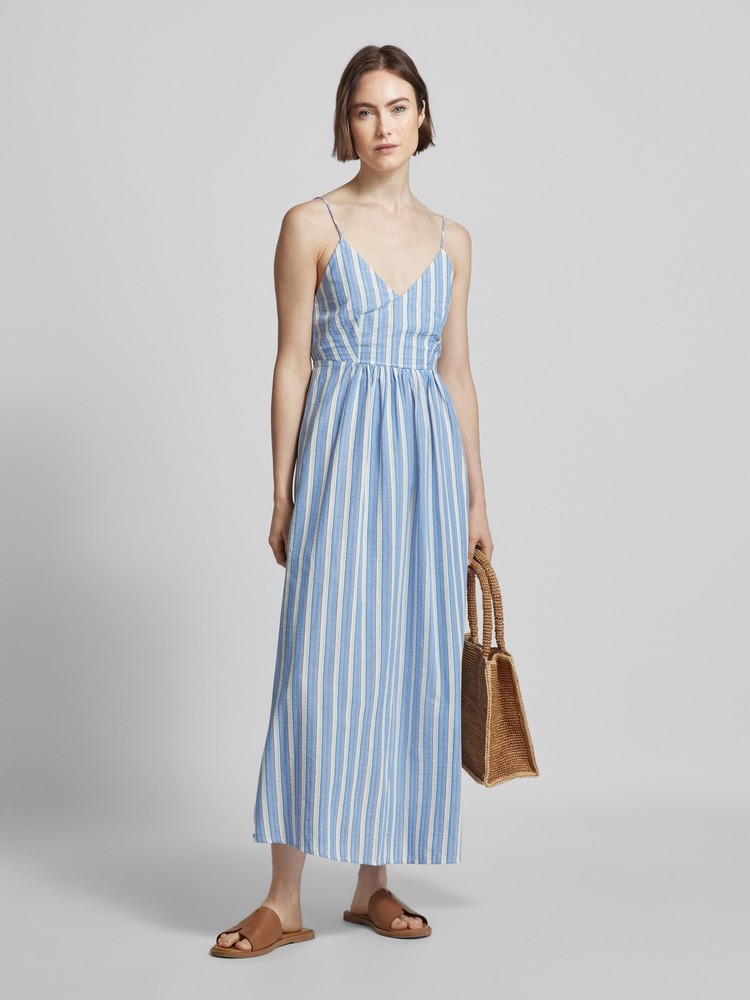 

Платье женское Mango 67028646 голубое L, Голубой, 67028646