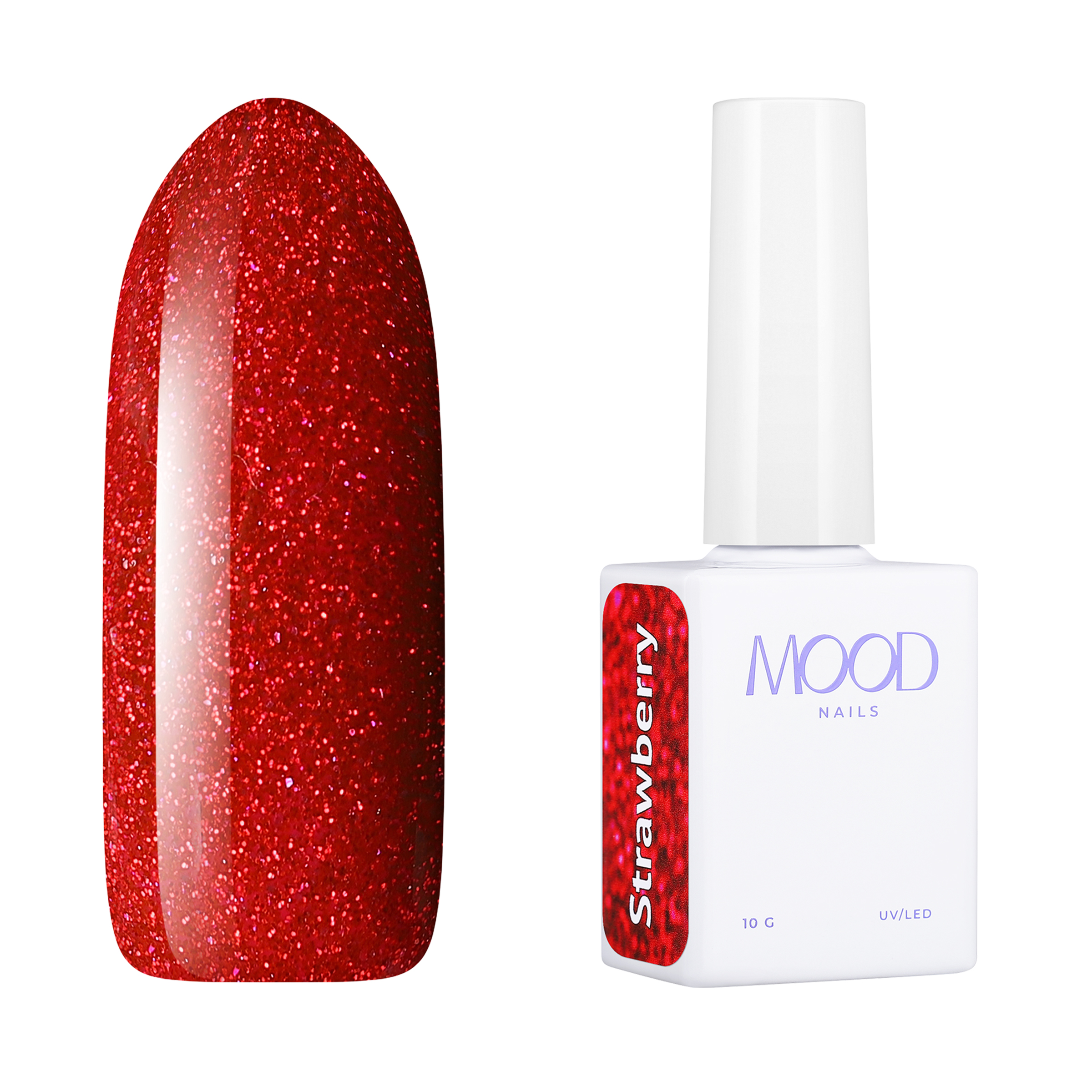 Гель-лак MOODNAIL Gel-polish Strawberry, 10 г осень патриарха