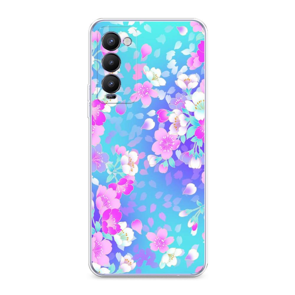 

Чехол Awog на Tecno Camon 18/18T "Яблоневые цветы", Разноцветный, 300950-8