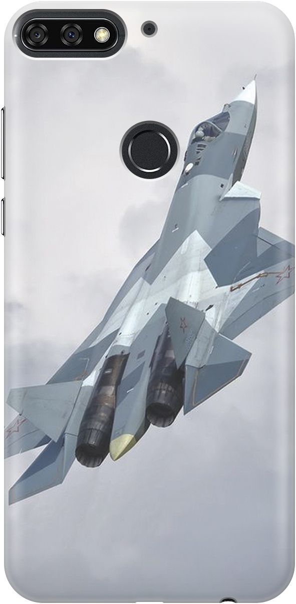 

Чехол на Honor 7C/7A Pro/Huawei Y6 Prime (2018) "Боевой самолет", 4220