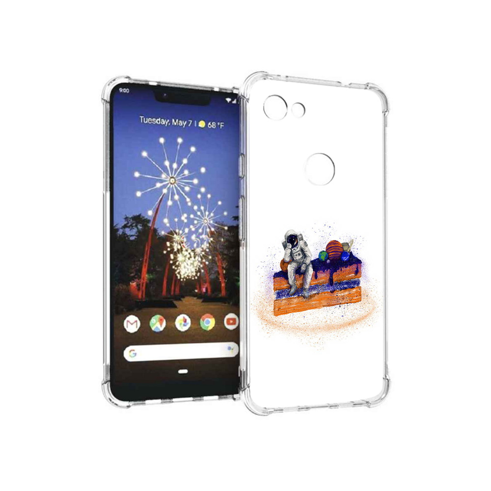 

Чехол MyPads Tocco для Google Pixel 3 XL торт с планетами, Прозрачный, Tocco
