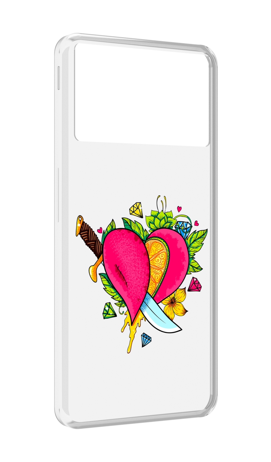 

Чехол MyPads Фруктовое сердце для ZTE Nubia Z40S Pro, Прозрачный, Tocco