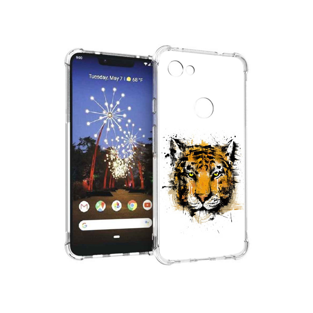 

Чехол MyPads Tocco для Google Pixel 3 XL тигруля, Прозрачный, Tocco