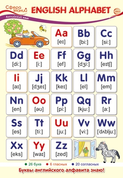 

Плакат А3 "English Alphabet"