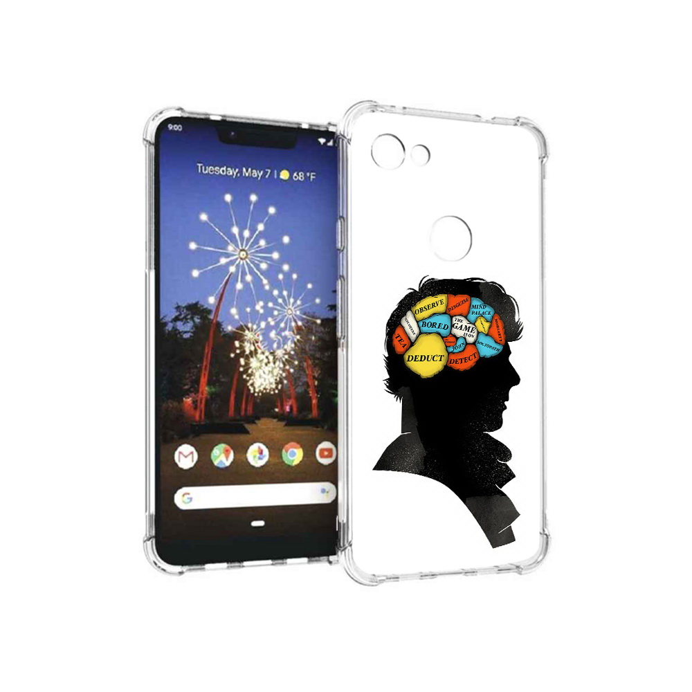 

Чехол MyPads Tocco для Google Pixel 3 XL темный рисунок, Прозрачный, Tocco