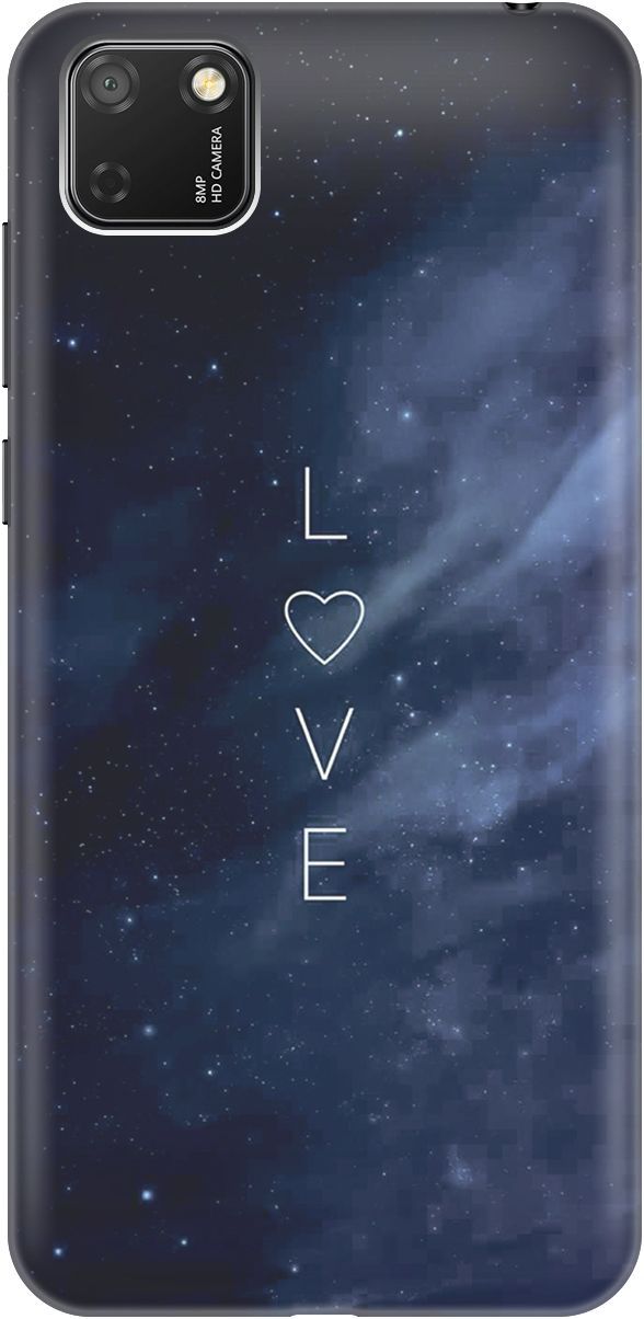 

Чехол на Honor 9S/Huawei Y5P с принтом "Ночное небо и любовь", Синий;черный, 3990